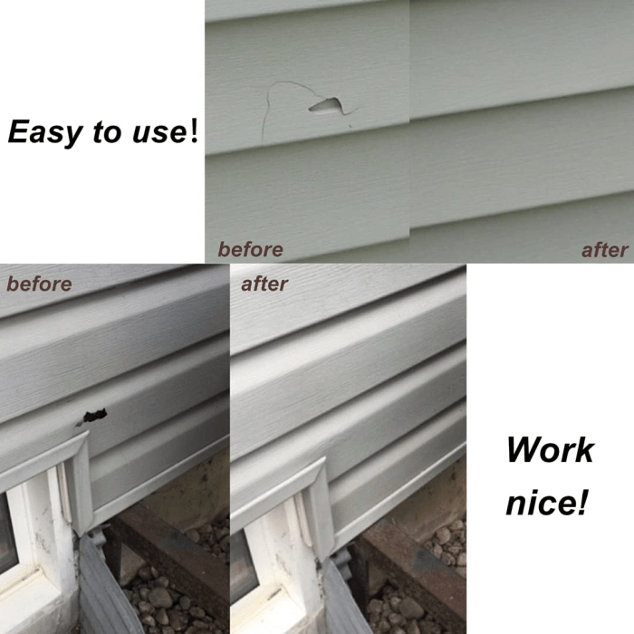 10 Vinyl Siding Repair Kit Cover Cracks Holes or Blemishes on Vinyl ...